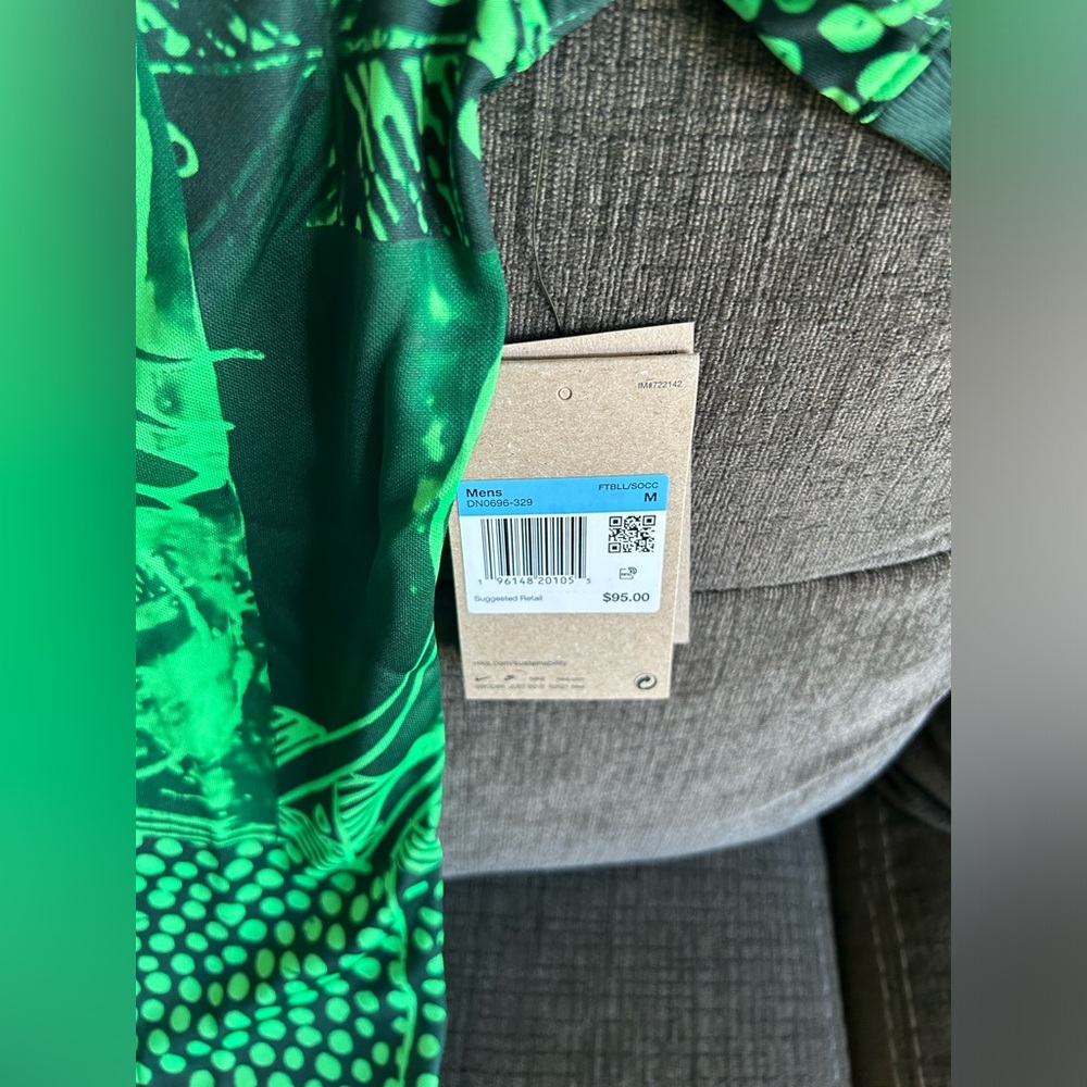 Nike Authentic Nigeria National Team 2022 Green DN0696-329 Jersey Men’s Sz: M - Picture 5 of 7
